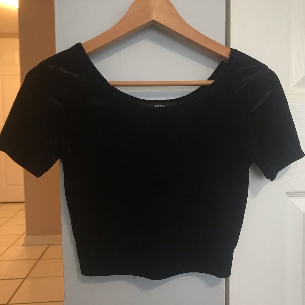 Forever 21 Black Crop Top
